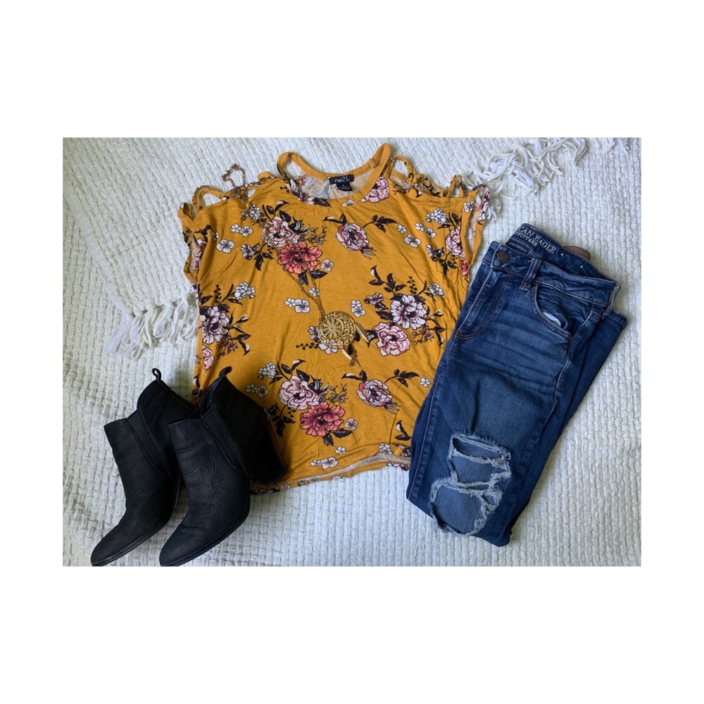 Flower Print Top